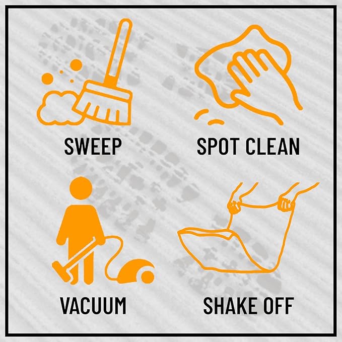 Ottomanson 2'7" x 19' Hallway Runner with Scraper Pile - Extra Durable Non-Slip Rug Mat for Indoor & Outdoor Use - Ideal for Kitchen, Entryway & Garage - High-Traffic Carpet, Green