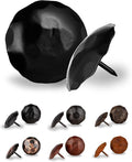 50 Pack 2" Round Head Iron Clavos Decorative Nails – Black – Handmade Rustic Round Fasteners for Farmhouse Shutters, Faux Wood Beams, Barn Doors, Shutters, Gates – Ornamental Wood Accent