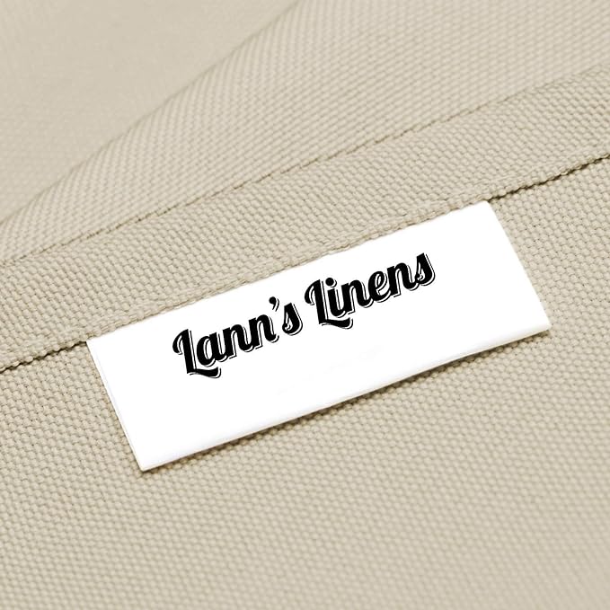 Lann's Linens - 10 Premium 90" x 156" Tablecloths for Wedding/Banquet/Restaurant - Rectangular Polyester Fabric Table Cloths - Beige