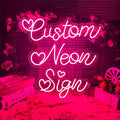 Custom Neon Sign for Wall Decor Personalized LED Neon Wedding Light Sign Customizable Bedroom Room Decor Aesthetic Birthday Gift