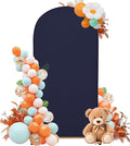 Wedding Arch Cover 4FT Arch Backdrop Cover Spandex Fitted Arch Cover for Round Top Chiara Backdrop Stand Covers for Wedding Birthday Party Baby Shower Banquet Ceremony Decoration