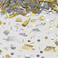 VHUWE Happy Birthday Confetti, 1.6 oz Champagne Gold Silver Cake Balloon Star Goblet Bottle Swirl Glitter Confetti for Boys Girls Kids Women Men Happy Birthday Party Table Decorations Supplies