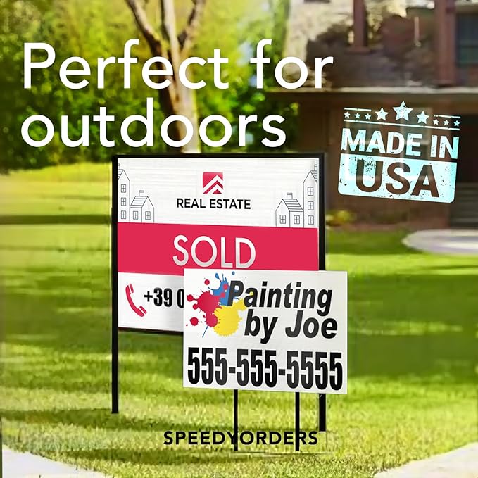Custom Outdoor Metal Signs, Personalized Aluminum Signs, White Aluminum (Black Background, 7x7 In)