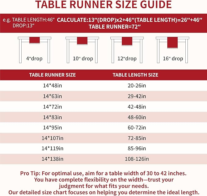 Table Runners 138 Inches,Elk Table Runner with Tassel Fringe,Christmas Table Runner for Party，Coffee Table, Festival