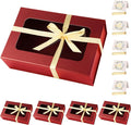 Red Large Gift Boxes with Window, 13.5"x9"x4.3" Bridesmaid Boxe for Gift Giving,Birthday Gift Box with Magnetic,Closure Lid Gift Boxes for Presents,Cute Boxe,Luxury for Gift Packaging,Gift Box for Wrapping Gifts