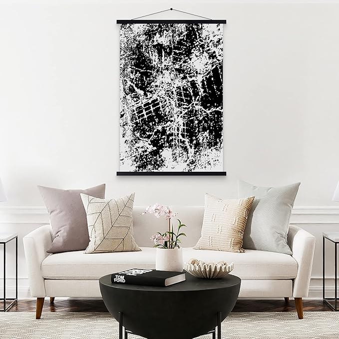 15x21 15x23 15x30 Poster Frame, Magnetic Light Wood Frame Hanger for Photo Picutre Canvas Artwork Art Print Wall Hanging (1 Pack, 15", Black)