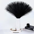 Black Pampas Grass Decor 30 Pcs 21.7 Inch Faux Pampas Grass Bulk Artificial Dried Flowers Small Vase Filler Pompas Grass.