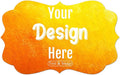 100-500 Custom Stickers Personalized Labels, Customized Stickers with Any Image Logo and Text. Custom Stickers for Business Logo Labels,etc. (Fancy Frame,4X2 Inch)