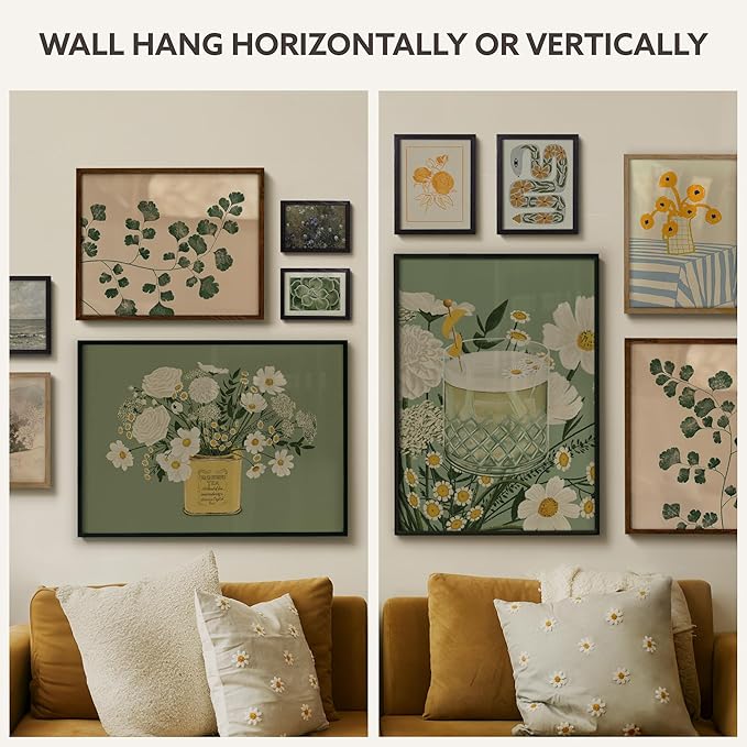 Opposite Wall - 50x70 cm - Black Solid Wood Picture Frame - Lightweight, Versatile & Shatterproof - Wall Hanging Photo or Poster Frame - Wall Decor for Office, Gallery & Home, 19 3/4 x 27 1/2 in