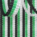 Black Green-Silver Party-Decorations Streamers Garland - 12pcs Graduation 2025 4-Leaf Clover Paper Streamer, Soccer Party Supplies Wedding Men Boys Birthday Baby Bridal Shower Banners Decor Ouruola