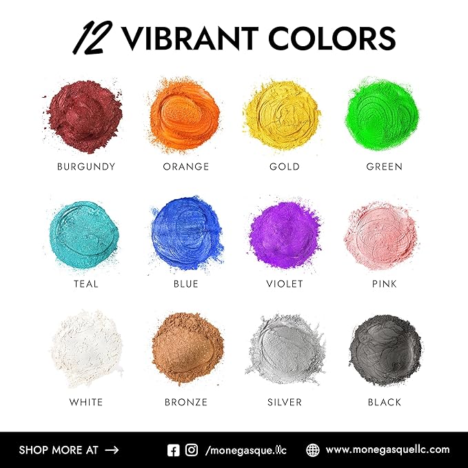 MONÉGASQUE Bronze Edible Glitter for Drinks 15g – Edible Glitter for Cakes & Cocktails – Luster Dust for Cakes, Drinks, & Chocolate Decorations – Halloween Cake & Drink Shimmer - Copper Powder Spray