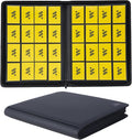 Premium 1000+ Pockets Card Binder,16 Pockets Trading Card Binder Ringless Side Loading Trading Card Album Folder for TCG -Black