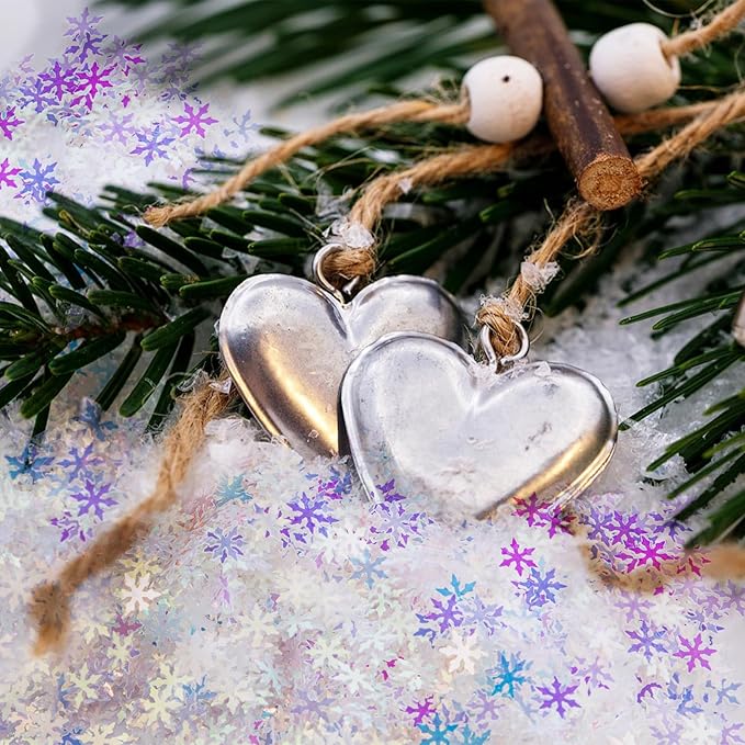 2000pcs/50g Christmas Snowflakes Confetti Decorations,Iridescent Snowflake Table Confetti Glitter Snowflake Sequins for Winter Wonderland Party Home Decoration