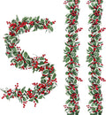 MAKHOT 2-Piece Christmas Garland Suitable for Christmas Holiday Fireplace Indoor and Outdoor Decor.