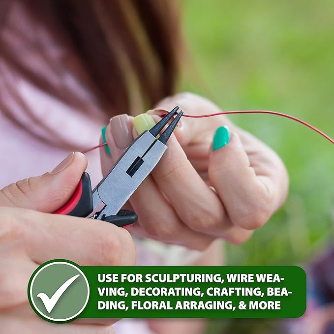 Mandala Crafts 14 Gauge Anodized Aluminum Craft Wire for Jewelry Making - 60 FT Colored Flexible Ice Blue Wire - Bendable for Bonsai Armature Crafting Sculpting