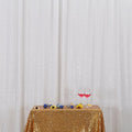 Poise3EHome 7FT x 7FT Sequin Photography Backdrop Curtain for Party Decoration, White
