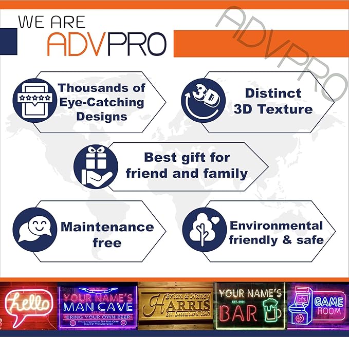 ADVPRO Personalized Your Name Custom Home Bar Beer Established Year Single Color LED Neon Sign 24 x 16 Inches st4s64-p11-tm-o