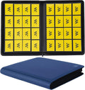 Premium 1000+ Pockets Card Binder,16 Pockets Trading Card Binder Ringless Side Loading Trading Card Album Folder for TCG -Blue
