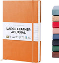 BEECHMORE BOOKS Lined Journal Notebook, 8.5 x 11.5 inch, A4 160 Lined Pages, Hardcover Leather Journals for Women, Men, Writing and Notebooks for Work - 120 GSM Thick Paper, Gifts Box Included