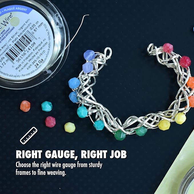 Artistic Wire, 18 Gauge Tarnish Resistant Colored Copper Craft Wire, Burgandy, 10 yd