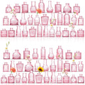 Bud Vases in Bulk 64, Glass Vases for Centerpieces, Small Vases for Flowers, Small Flower Vase for Centerpieces, Mini Vintage Vase, Pink Bud Vases for Wedding Table Decor