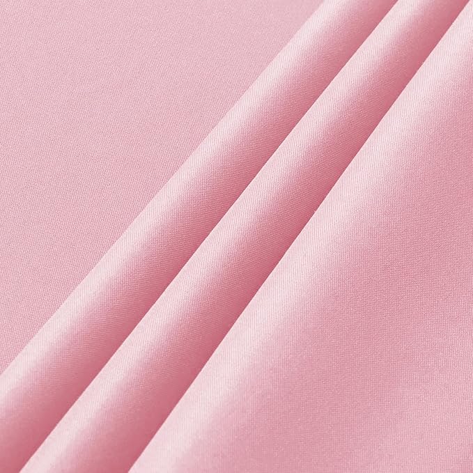 sancua 6 Pack Pink Tablecloth 60 x 102 Inch, Rectangle Table Cloth for 6 Feet Tables - Stain and Wrinkle Resistant Washable Polyester Table Cover for Dining Tables, Buffet Parties and Camping