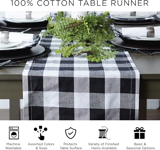 DII Woven Basic Tabletop Collection, Chevron Table Runner, 15x72, Honey Gold