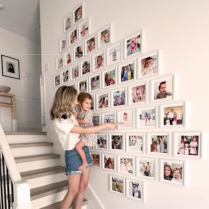 Mixtiles Official - Custom Photo Tiles - Personalized Printed Photos - Magnetic Wall Frames - Adhesive Sticker, No Nails - Various Sizes and Frames - 8x8-9Tile - Canvas Frame