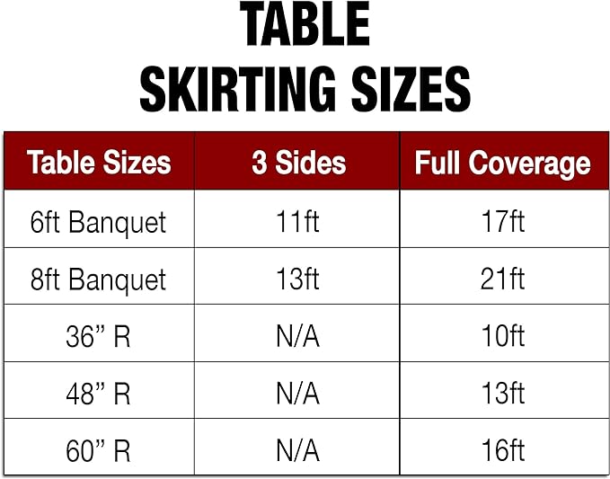 Ultimate Textile Pleat Polyester Fabric Table Skirt - Machine Washable Flame Resistant with Clips for Events, Weddings & Trade Shows, Cut & Sewn in Paterson, NJ - Aubergine, 21' Shirred Pleat