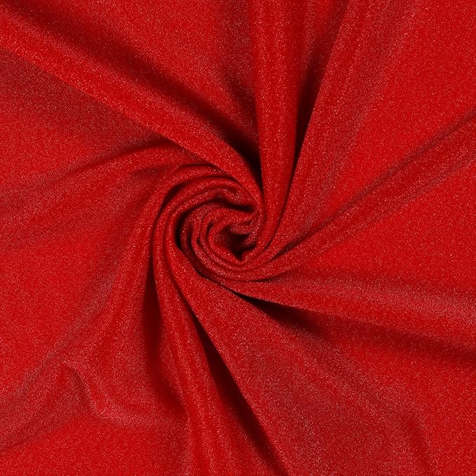 VDS Pack of 2 Panel (30 Inch X 30 Feet) Wedding Arch Draping Fabric Sheer Chiffon Fabric Drapery for Wedding Ceremony Reception Swag Backdrop Canopy Chuppah ARBO Altars Decoration (Red)