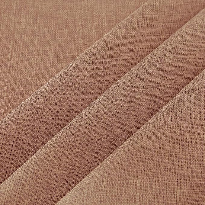 NLMUVW Linen Tablecloth Rectangle Tables 8FT, Water Resistant Textured Table Cloth Farmhouse Table Cover for Kitchen Dining Coffee, Mocha, 54 x 120 Inch