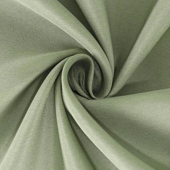 Efavormart Round Tablecloth, 90 Inch Stain & Wrinkle Resistant Washable Table Cloth, Decorative Polyester Fabric Table Cover for Banquet, Wedding, Dining- Eucalyptus Dusty Sage