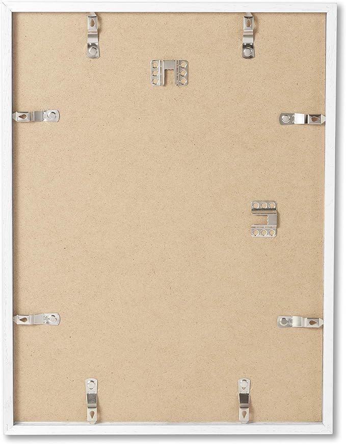 Opposite Wall - 12x12 in - White Solid Oak Wood Picture Frame - Lightweight, Versatile & Shatterproof - Wall Hanging Poster or Photo Frame - Wall Decor for Office, Gallery & Home