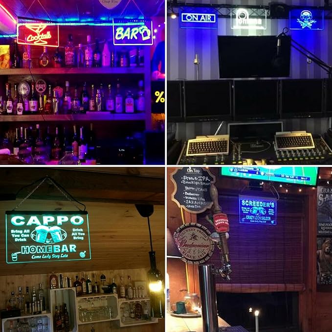 ADVPRO Personalized Your Name Custom Home Bar Beer Established Year Single Color LED Neon Sign 12 x 8.5 Inches st4s32-p11-tm-b