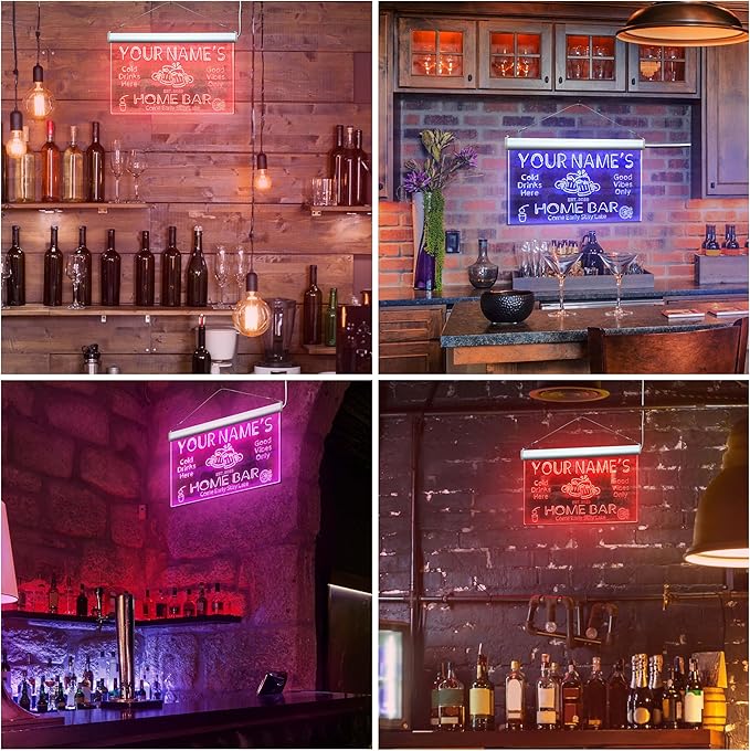ADVPRO Personalized Your Name Custom Home Bar Beer Established Year Single Color LED Neon Sign 16 x 12 Inches st4s43-p11-tm-g
