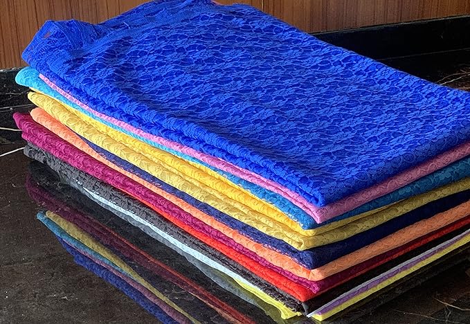 MDS Pack of 15 Wedding 12 x 108 inches Lace Table Runner for Wedding, Decorations for Birthday Parties, Banquets, Graduations, Engagements, and Runners fit Rectangle, Round Table- Turquoise