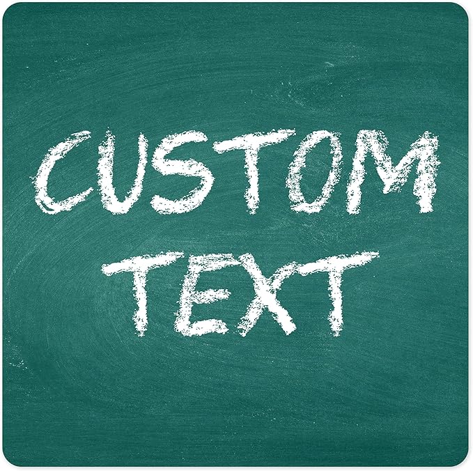 Custom Sign, Custom Street Sign, 11 Font Colors, 13 Font Styles, 4 Hole Options, 22 Sizes, 36x36 Inches, Rust Free DiBound, Fade Resistant, Made in USA by My Sign Center (Chalkboard Green)
