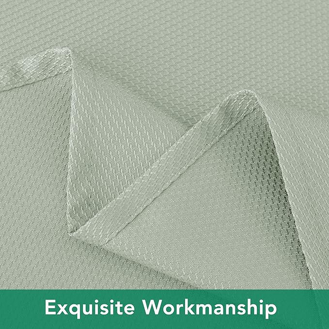 Biscaynebay Tablecloth for Rectangle Tables-70x108 Inch Sage Outdoor Picnic Table Cover-Rectangular Folding Reusable Table Cloths Water Resistant for Kitchen Camping Dining Room Patio Banquet Party