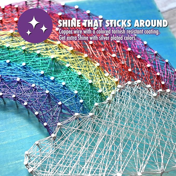 Artistic Wire, 26 Gauge Silver Plated Tarnish Resistant Colored Copper Craft Wire, Rose, 30 yd