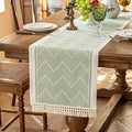Table Runners 72 Inches Long Waterproof Boho Table Runner with Tassel Fringe,Table Runner for Party Coffee Table