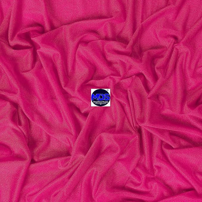 MDS Halloween Chiffon Draping Fabric - 2 Panel, 30" Wide x 40ft Long - Sheer Spooky Arbor & Canopy Drapery for Haunted House Backdrops, Party Ceilings, DIY Costumes & Themed Events - Hot Pink