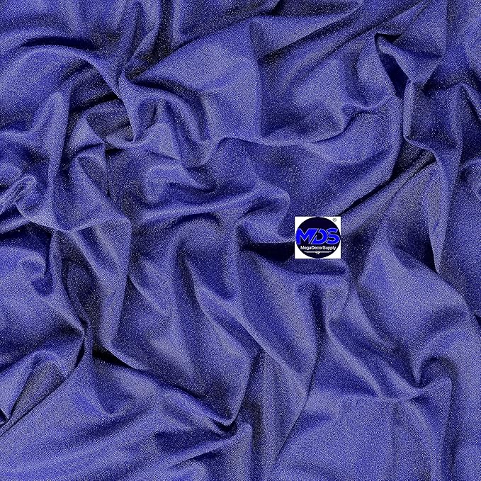 MDS Halloween Chiffon Draping Fabric - 2 Panel, 30" Wide x 40ft Long - Sheer Spooky Arbor & Canopy Drapery for Haunted House Backdrops, Party Ceilings, DIY Costumes & Themed Events - Royal Blue