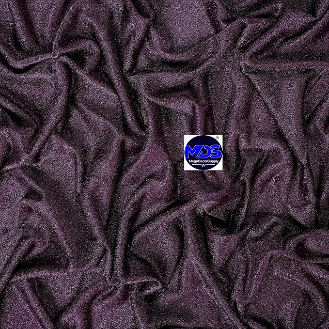 MDS Halloween Chiffon Draping Fabric - 1 Panel, 30" Wide x 100ft Long - Sheer Spooky Arbor & Canopy Drapery for Haunted House Backdrops, Party Ceilings, DIY Costumes & Themed Events - Eggplant