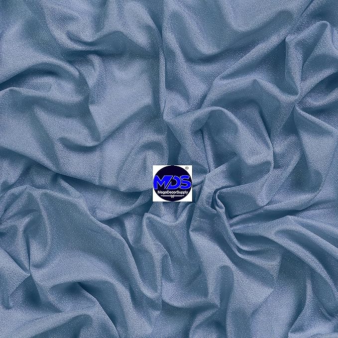 MDS Halloween Chiffon Draping Fabric - 1 Panel, 30" Wide x 40ft Long - Sheer Spooky Arbor & Canopy Drapery for Haunted House Backdrops, Party Ceilings, DIY Costumes & Themed Events - Dusty Blue